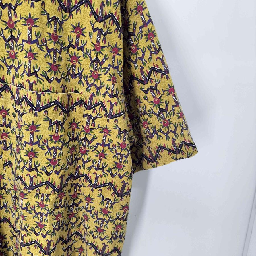 patagonia(パタゴニア) A/Cシャツ 1992 DANCING PALMS/CURRY ダンシン 中古 古着 0804の画像