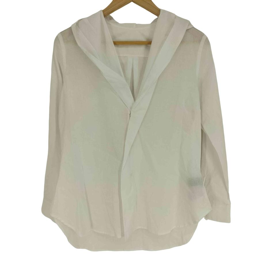 Yohji Yamamoto(ヨウジヤマモト) 25SS COLLECTIONS 100/-KHADI DRAPED DETAIL HOOD DRESS レディース JPN：1 【中古】【ブランド古着バズストア】 Yohji Yamamoto（ヨウジヤマモト） collection 25SS 100/-KHADI DR