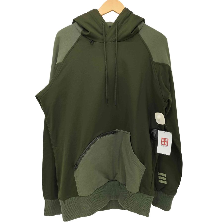 Y-3(ワイスリー) M LUX FT HOODY カーキプルオーバーパーカー メンズ import：M 【中古】【ブランド古着バズストア】 Y-3 Y-3(ワイスリー) M LUX FT HOODY カーキプルオーバーパーカー