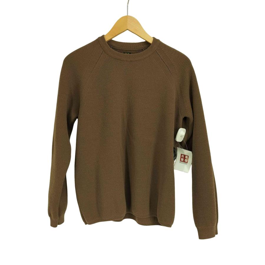 BATONER(バトナー) EXTRA HARD TWIST WOOL CREW NECK メンズ JPN：3 【中古】【ブランド古着バズストア】 BATONER（バトナー） EXTRA HARD TWIST WOOL CREW NECK メンズ JPN