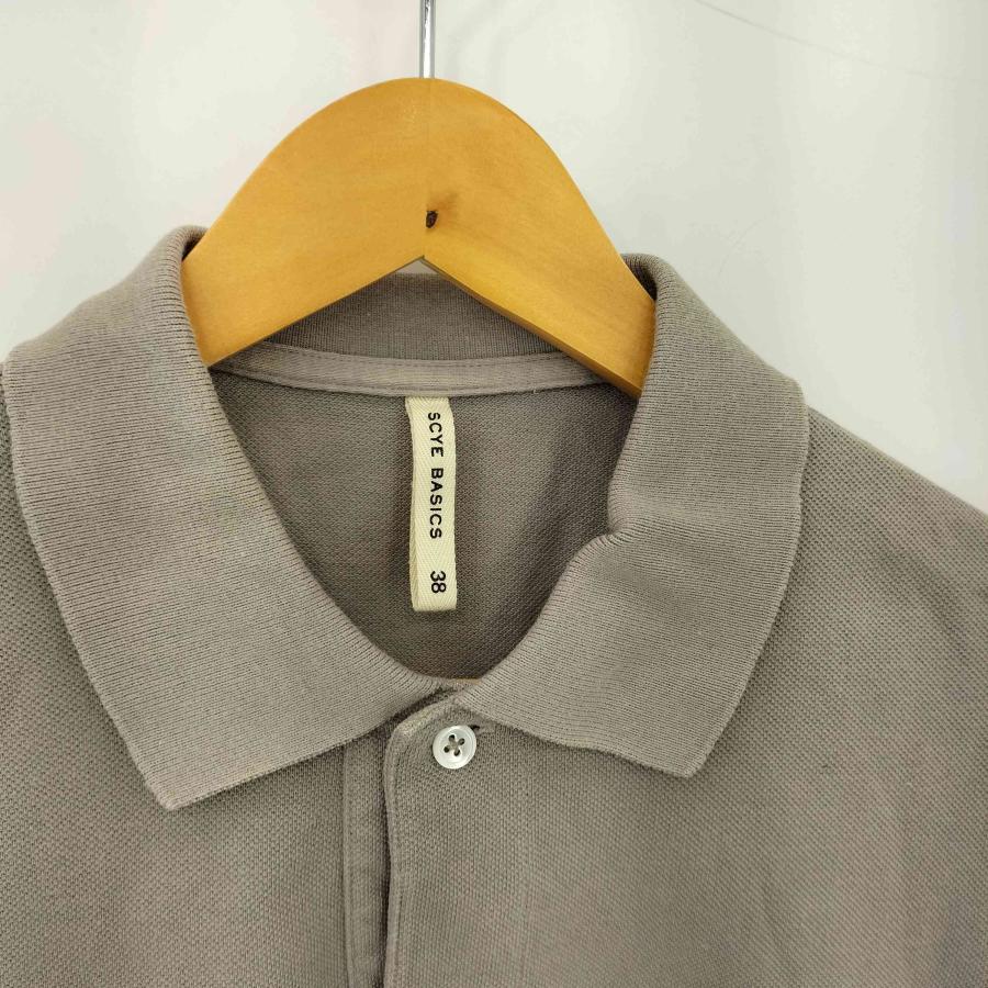 未使用品　scye ポロシャツ　38 SCYE BASICS（サイベーシックス） 鹿の子 ポロシャツ メンズ 38 中古