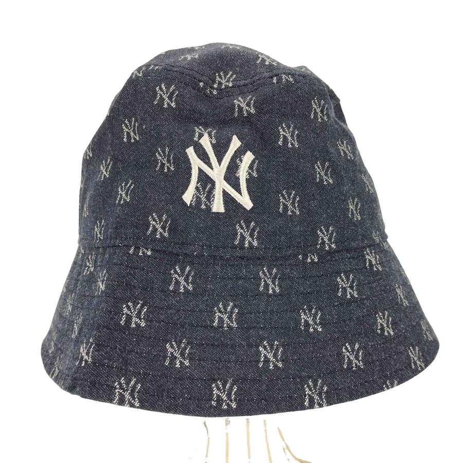 NEW ERA（ニューエラ） チームロゴ刺繍 モノグラム総柄バケットハット