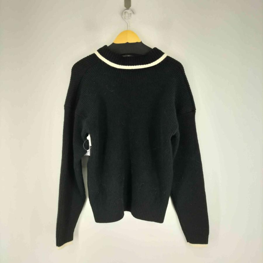 ZARA（ザラ） コントラストジップアップカーディガン メンズ import：M