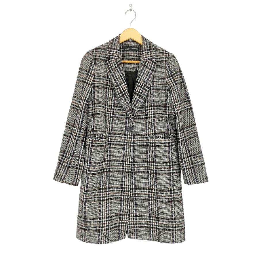 ZARAチェック柄チェスターコート ZARA（ザラ） WOMEN チェック柄1Bチェスターコート レディース S 中古