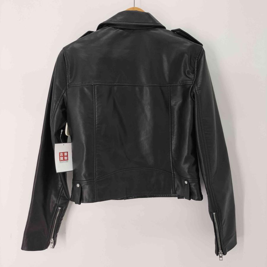 美品 ZARA ザラ 本革 レザー ダブルライダースジャケット レザージャケット ZARA 未使用 本革 ブラック ライダースジャケット レディース Mサイズ