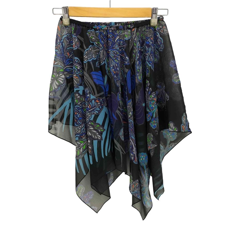 トクコプルミエヴォル　TOKUKO 1er VOL シフォンワンピース　人物画 トクコプルミエヴォル 長袖ワンピース シアー レディース SIZE 9