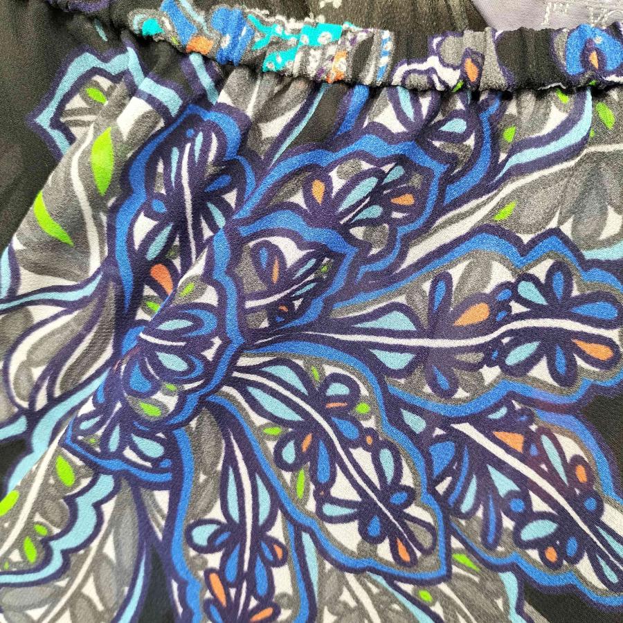 【タグ付き未使用】トクコプルミエヴォル スカート TOKUKO 1er VOL(トクコプルミエヴォル) フラワープリント シアー