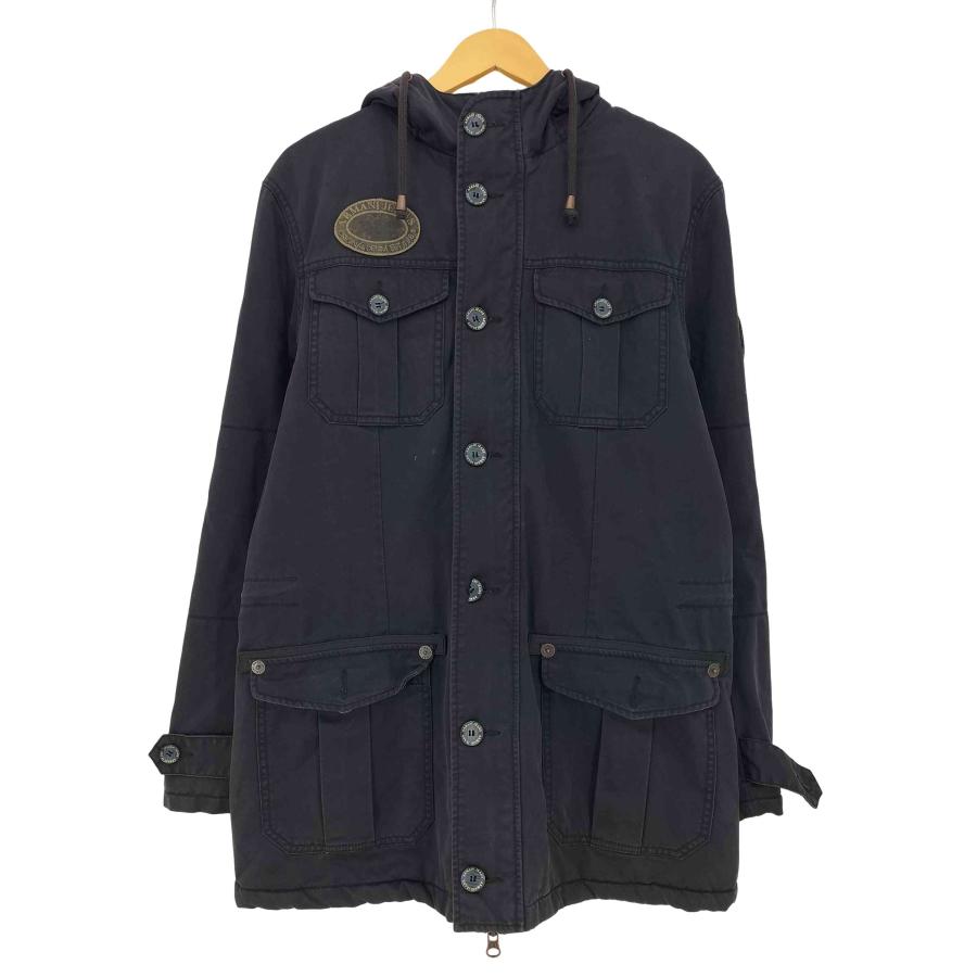 大幅値下げ　★新品、タグ付★　アルマーニジーンズ　中綿入りコート ARMANI JEANS JEANS(アルマーニジーンズ) ワッペン装飾 比翼ジップ