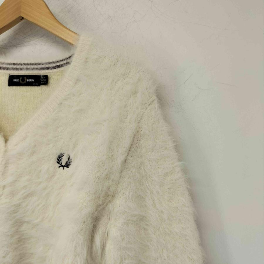 【未使用品】FRED PERRY × Ray BEAMS / 別注 カーディガン FRED PERRY（フレッドペリー） RAY BEAMS別注 フラッフィーニット