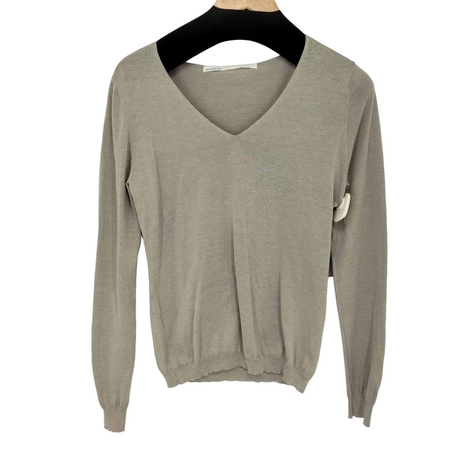 GALERIE VIE（ギャルリー ヴィー） コットンシルク Vネックニット
