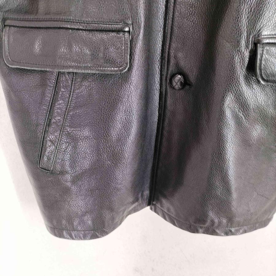極美品！オールド　アーカイブ　y2k カーコート　カウレザー　レザー　激シボ USED古着(ユーズドフルギ) caw leather カウレザーカーコート シボ革