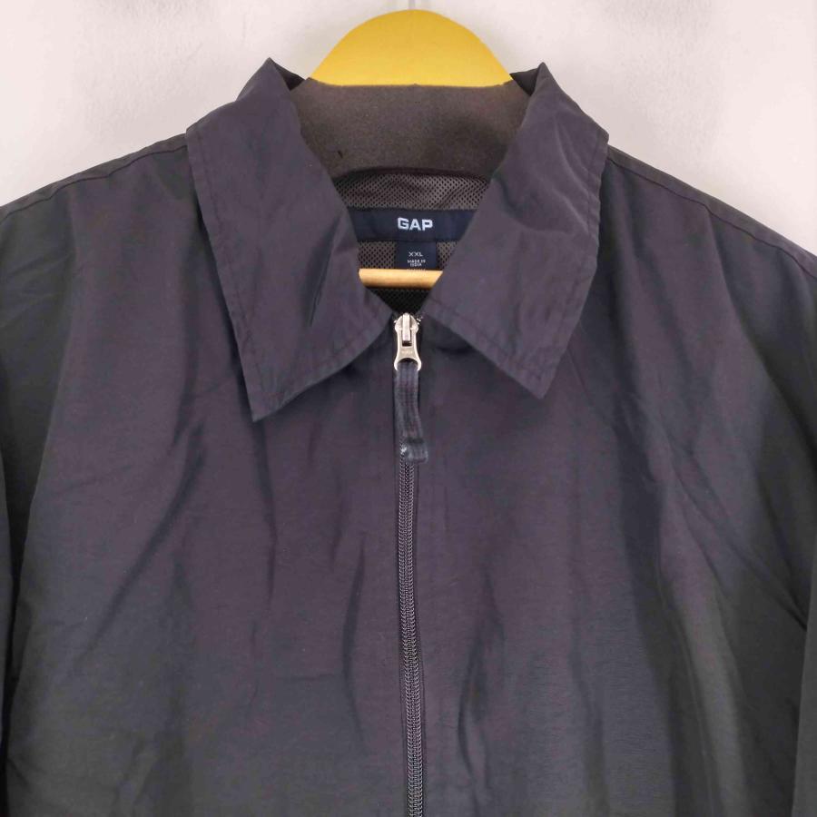 00s OLD GAP トラックジャケットスタイル 中綿ブルゾン ブラック OLD GAP オールドギャップ 中綿キルティングライナー ウールジャケット