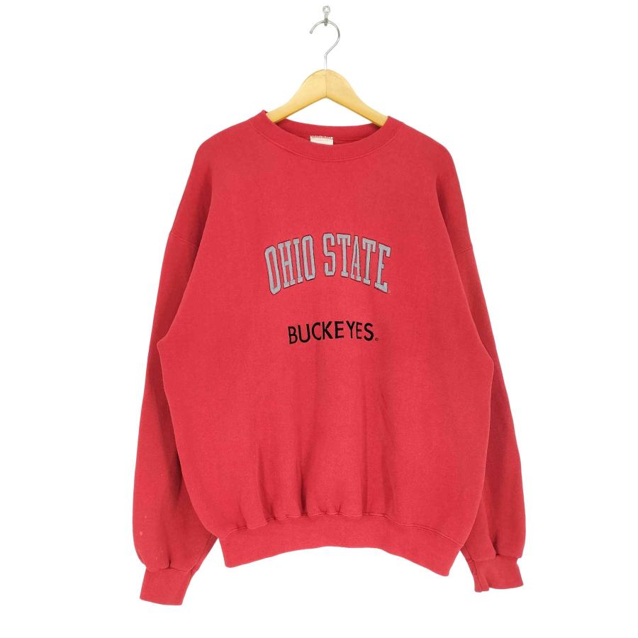 USED古着(ユーズドフルギ) USA製 OHIO STATE 刺繍 裏起毛 スウェット