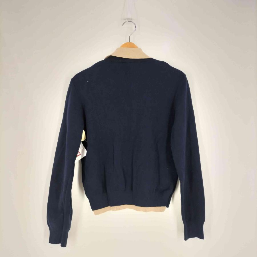ZARA（ザラ） コントラストダブルレイヤーポロニットカーディガン