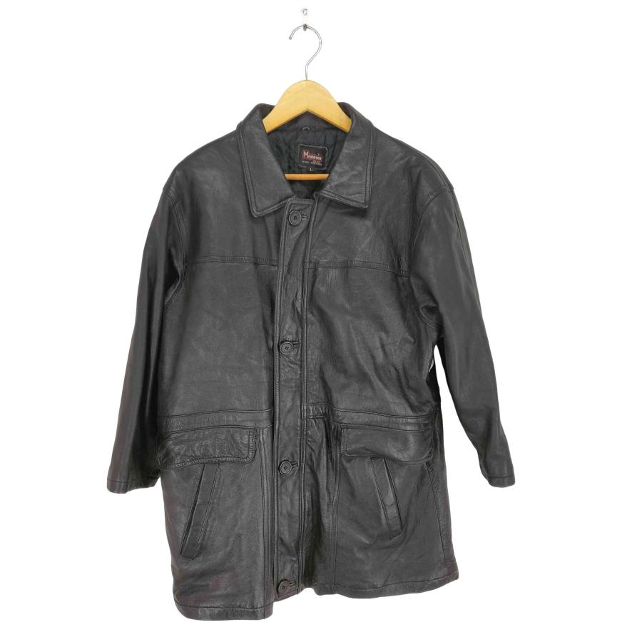 USED古着(ユーズドフルギ) real leather レザーカーコート メンズ