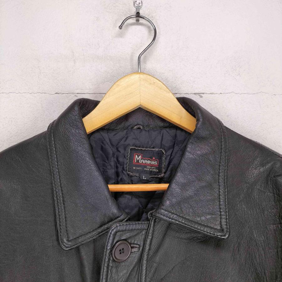 ユーズドフルギ USED古着 {{Johenic }} REAL LEATHER カーコート