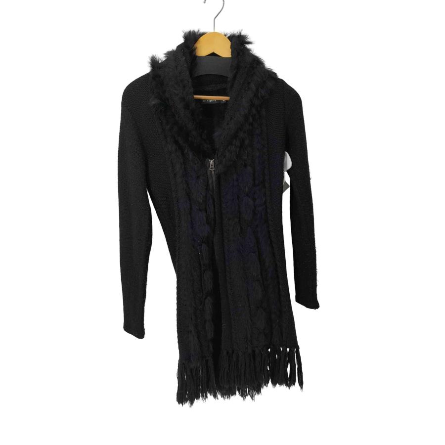 CIVARIZE(シヴァーライズ) ファー ジップアップ ニットパーカー メンズ