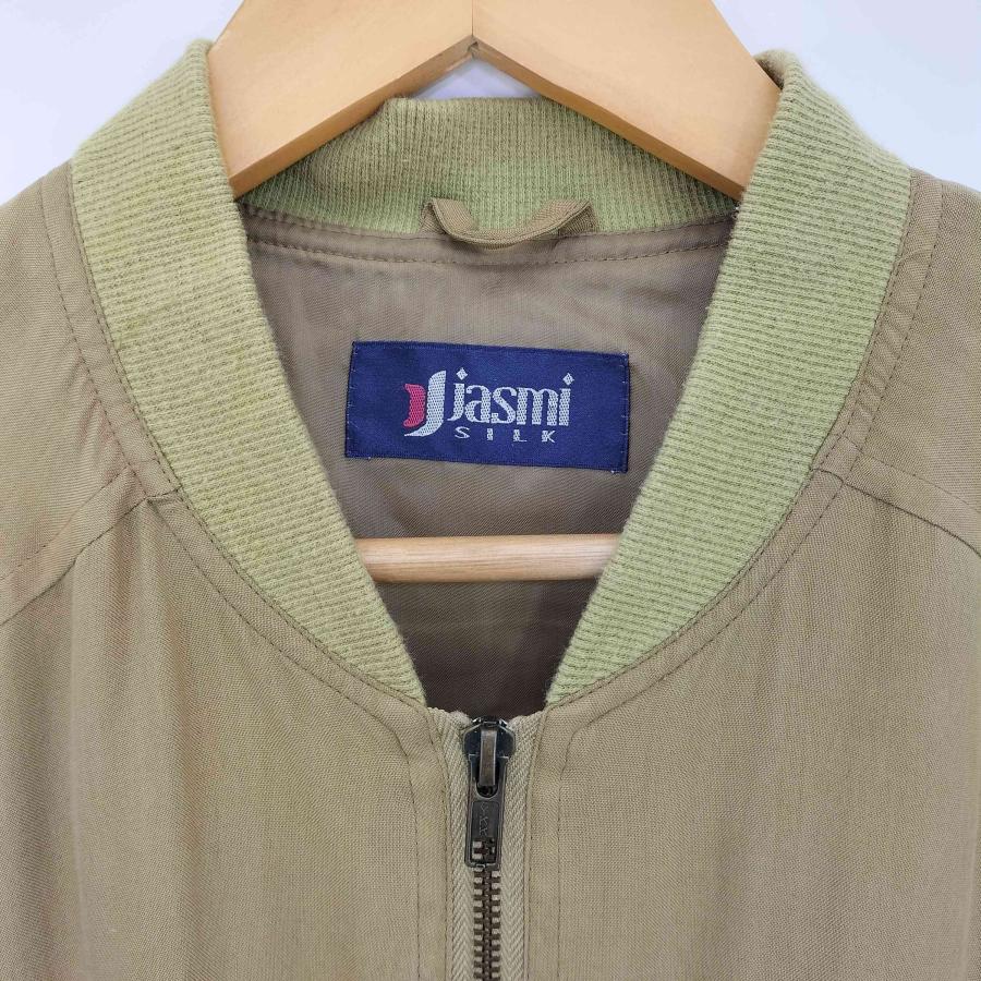 USED古着(ユーズドフルギ) jasmi 90s フラップ ヨークシルク ブルゾン 