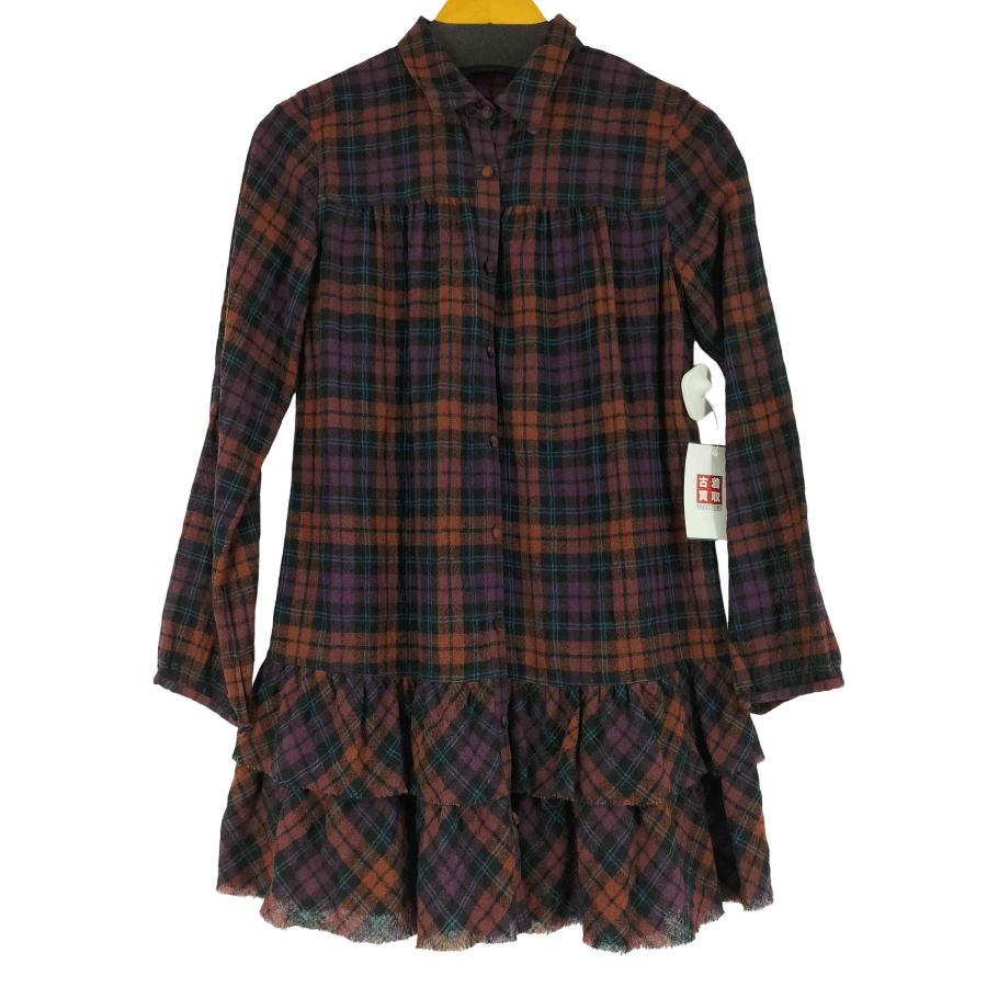 PINK HOUSE（ピンクハウス） ティアードチェックシャツワンピース