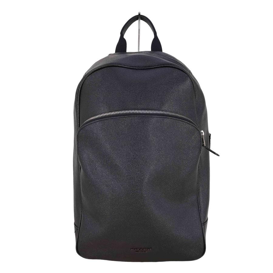 COACH レザー バックパック 黒　ブラック中古 COACH（コーチ） クロスグレインレザー リュック/バックパック メンズ