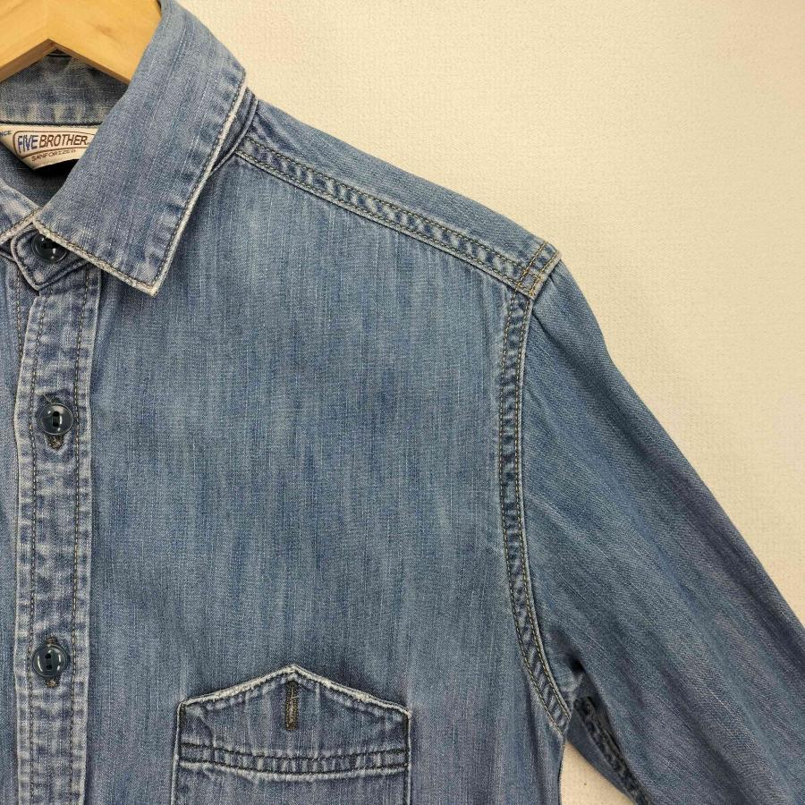 USA製 70s 80s FIVE BROTHER ファイブブラザー 3XL FIVEBROTHER（ファイブブラザー） 70-80s デニム長袖シャツ メンズ