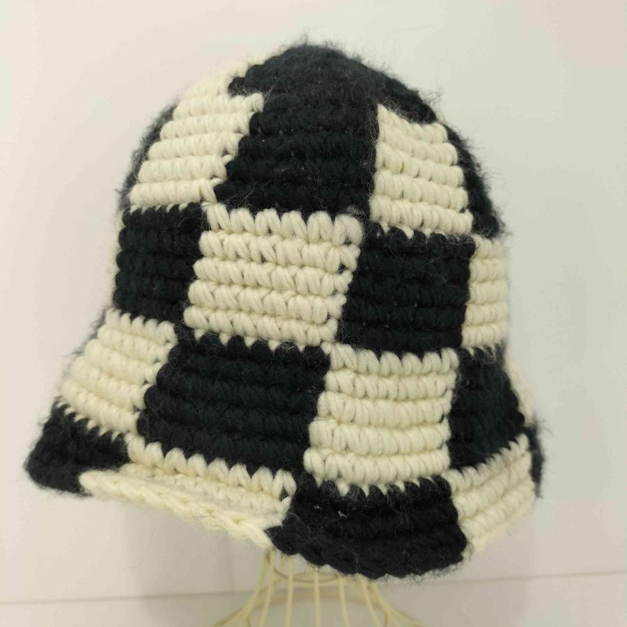 未使用STUSSY 23AW BUCKET HAT CHECKER KNIT STUSSY（ステューシー） 23AW Checker Knit Bucket Hat メンズ 57cm