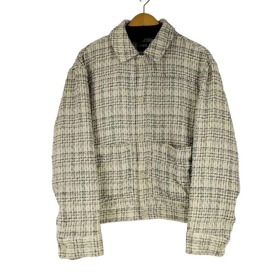 moussy ツイードジャケット todayful ameri ZARA ZARA（ザラ） ツイードジャケット メンズ US L 中古 古着 0802