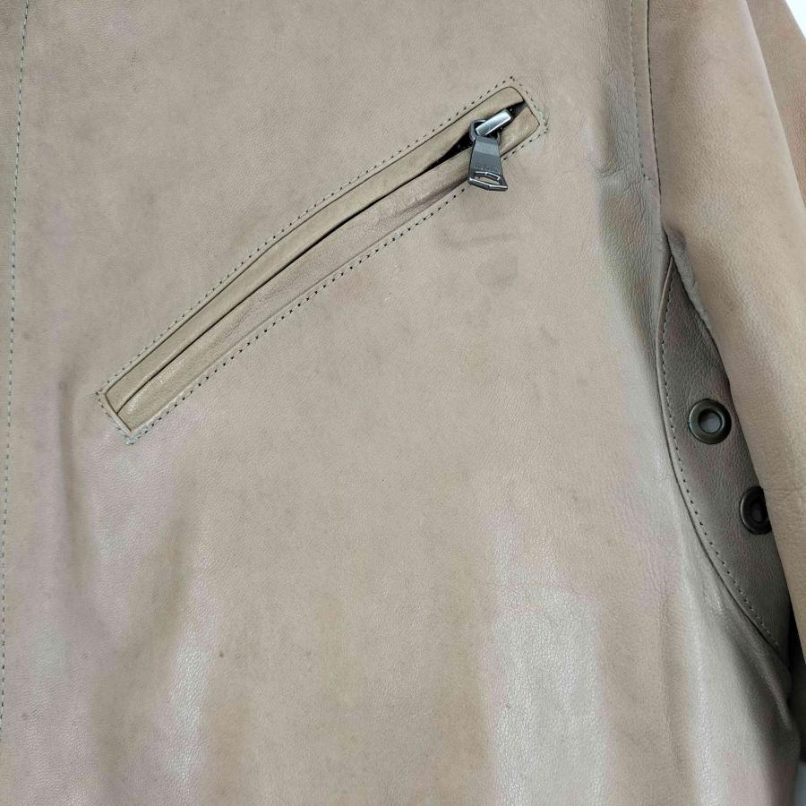 限定価格BANANA REPUBLICシングルライダースジャケット Lラムレザー