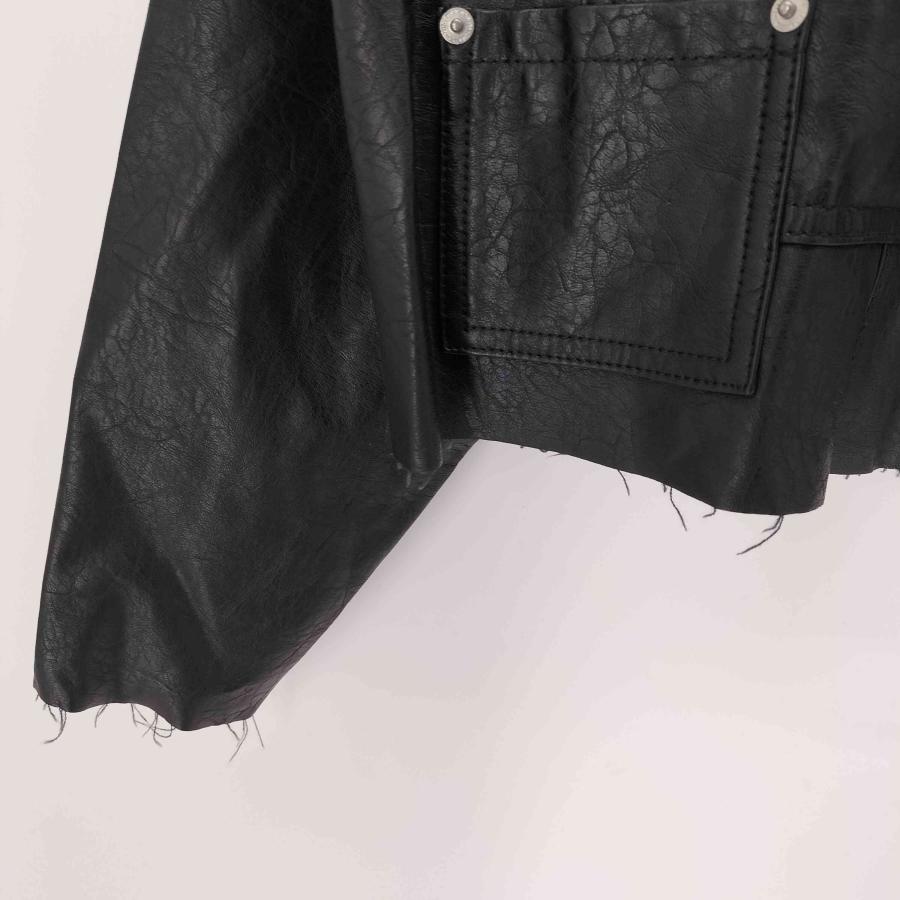 ZARA(ザラ) Leather Trucker Jacket レザー トラッカー ジャケット レディース 中古 古着 0504