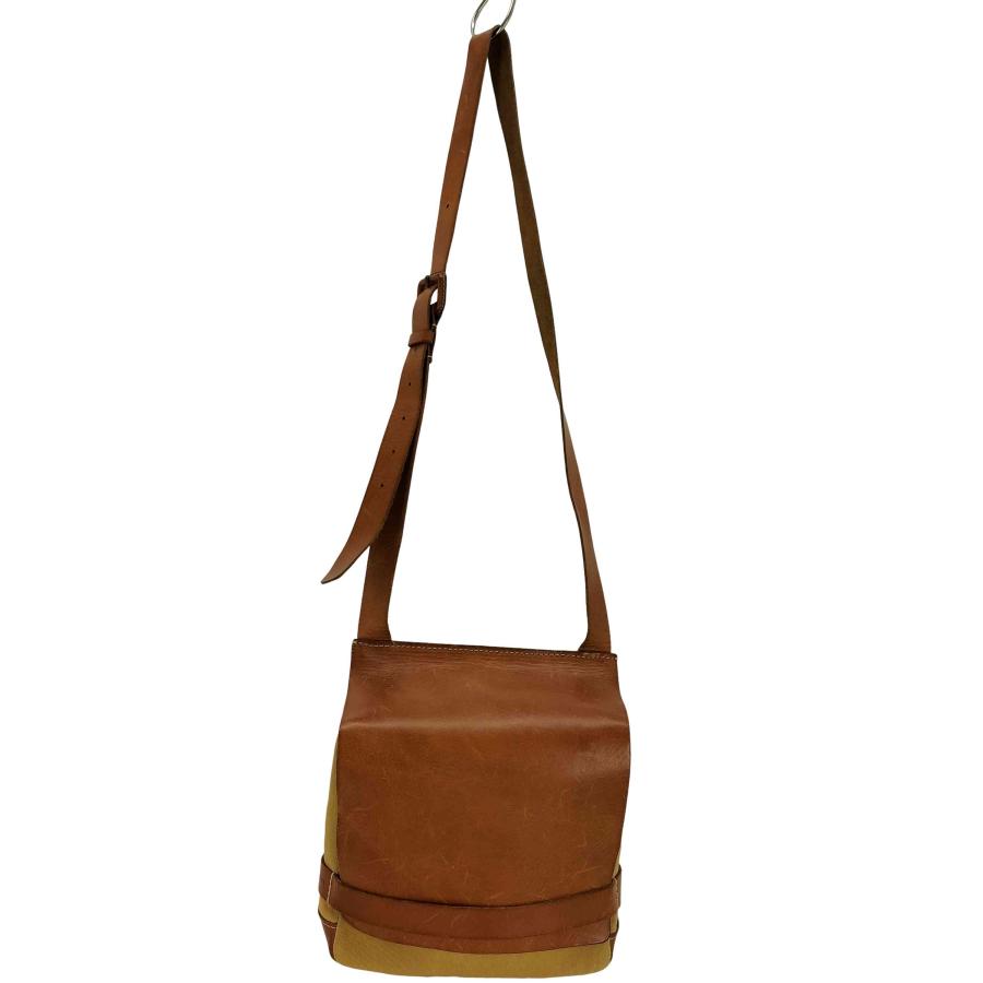 genten（ゲンテン） レザーキャンバスショルダーバッグ メンズ ONE