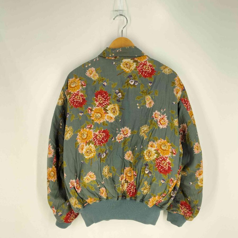 インゲボルグ　キルティングブルゾン　ジャケット　金ボタン　裏地総柄　ピンクハウス インゲボルグ キルティングブルゾン ジャケット 金ボタン 裏地総柄