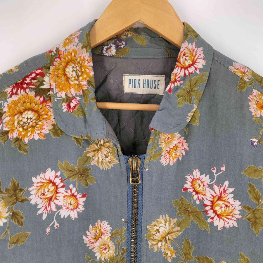 PINK HOUSE（ピンクハウス） 裏地キルティング 花柄ブルゾン
