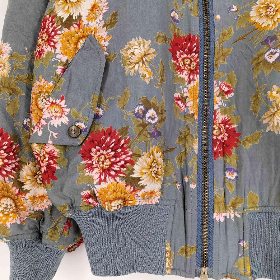 PINK HOUSE ピンクハウス ブルゾン 花柄 中綿 総柄 キルティング PINK HOUSE（ピンクハウス） 裏地キルティング 花柄ブルゾン