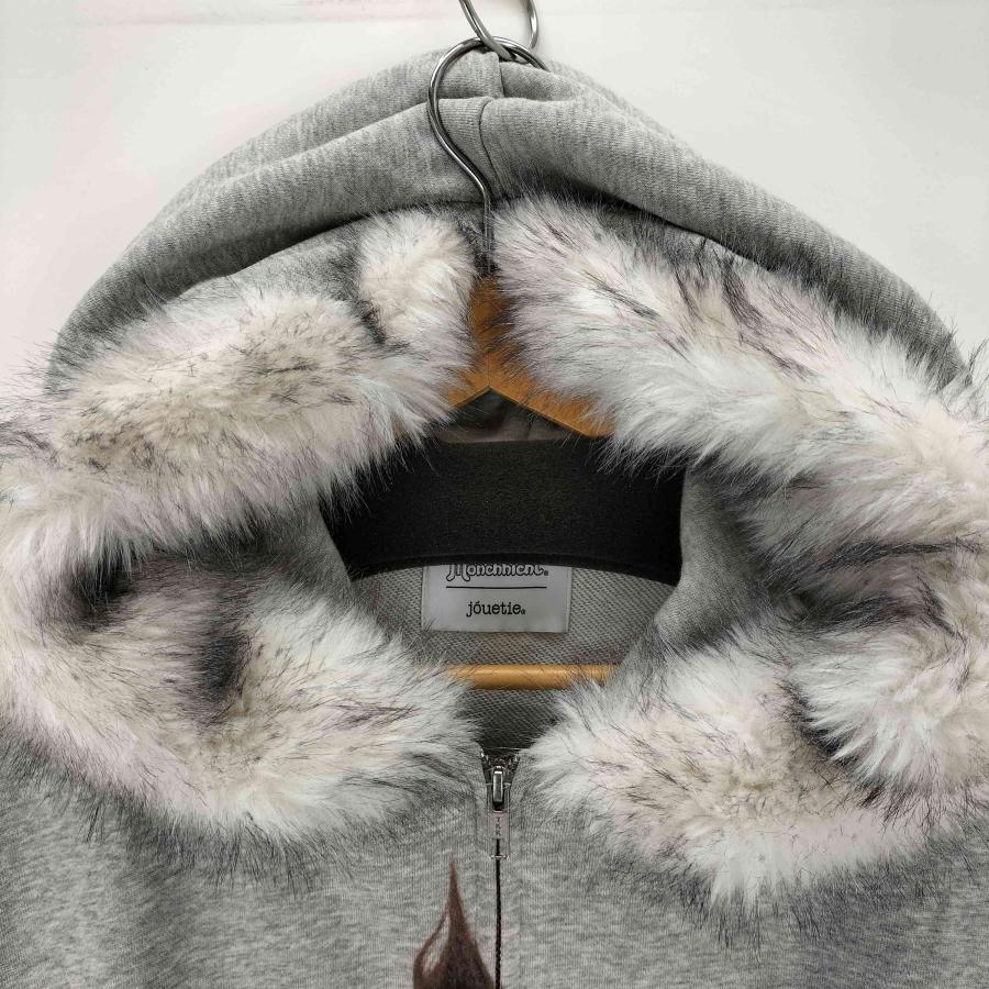 【monchhichi×jouetie】ファードッキングZIPフーディ グレー monchhichi×jouetie】ファードッキングZIPフーディ - メルカリ