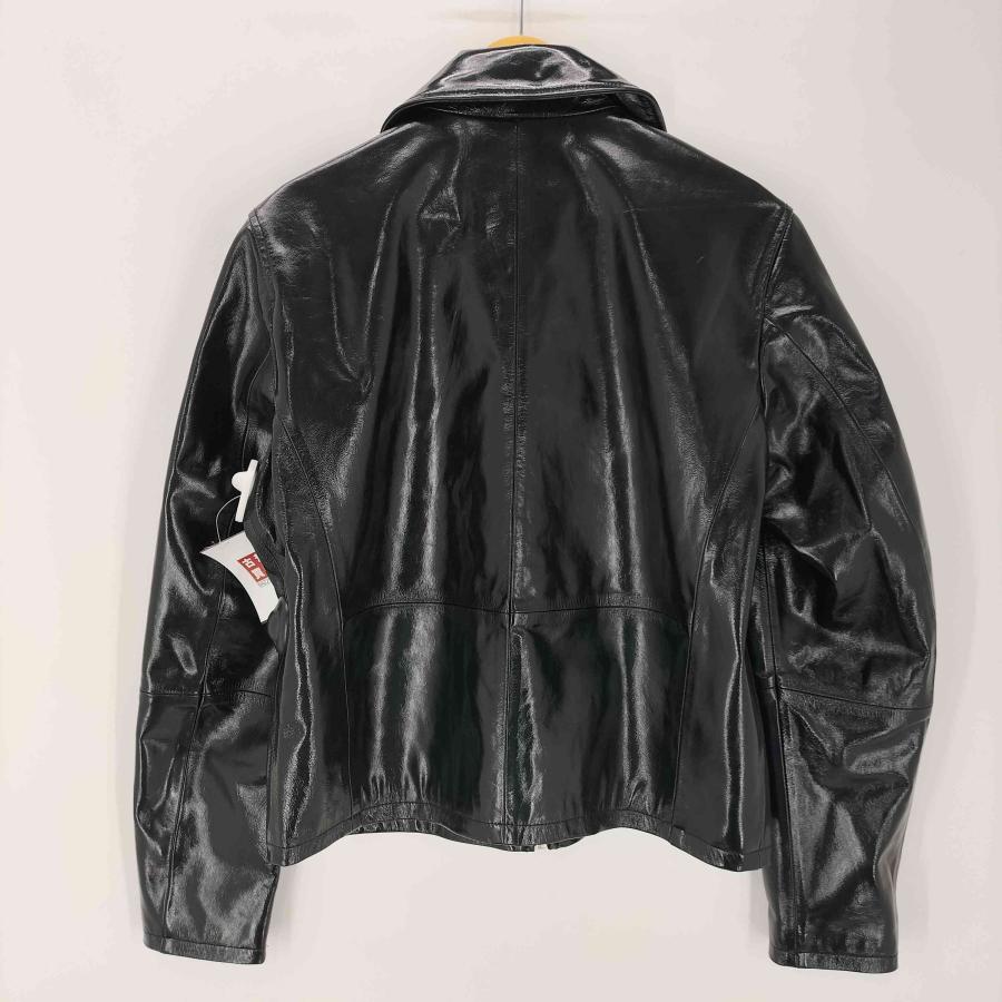 最安！ZARA ザラ　シャイニーレザージャケット　黒　メンズ ZARA（ザラ） SHINY FINISH LEATHER JACKET シャイニー フィニッシュ