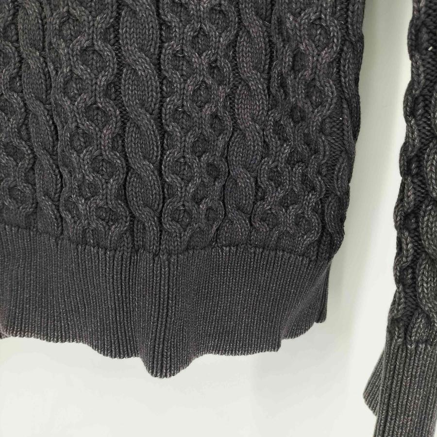 ZARA（ザラ） ウォッシュド ケーブル ニットセーター メンズ import：L