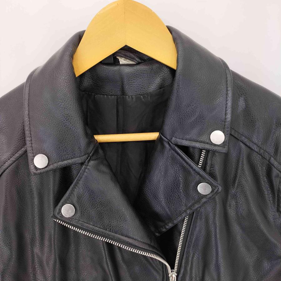 USED古着(ユーズドフルギ) フェイクレザーライダースジャケット