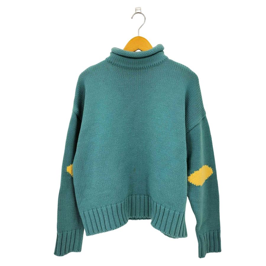 ADER error（アーダーエラー） 袖総柄 タートルネック ニットセーター