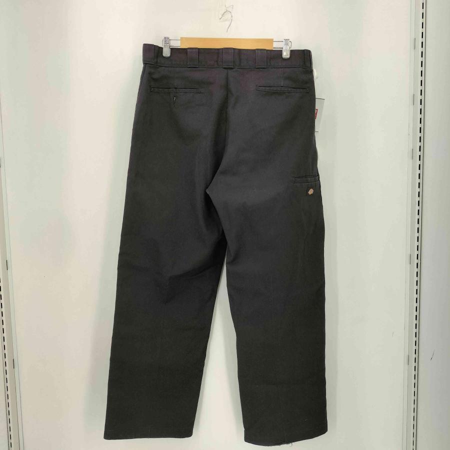 ディッキーズダブルニーワークパンツw40l32黒ブラック古着極太パンツメンズ Dickies - カナダ製ディッキーズダブルニーワークパンツW40L32黒