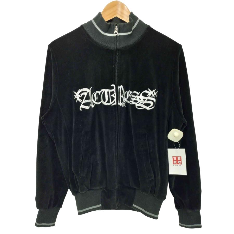 USED古着(ユーズドフルギ) BACKGAMMON 刺繍 ベロア トラックジャケット