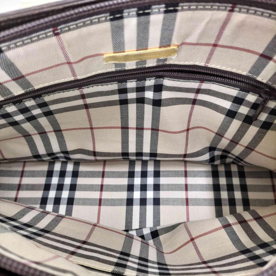 BURBERRY（バーバリー） 裏地ノバチェック レザーハンドバッグ