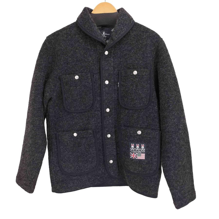 Psycho Bunny（サイコバニー） ウール 4ポケット ショールカラー