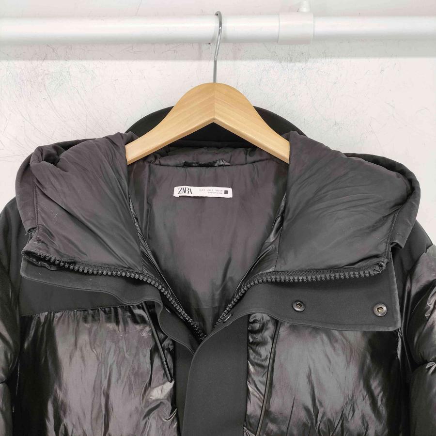 ZARA（ザラ） コントラスト パフジャケット シャイニー メンズ import