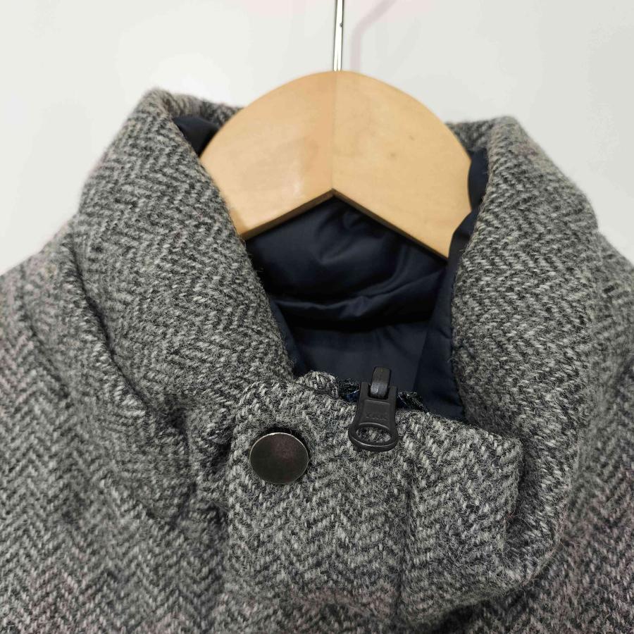 ウールリッチ　ブラウン　ツイード　ジップ　ベスト　ウール　古 WOOLRICH - ウールリッチ ツイード ウール ベスト メンズ L フルジップ