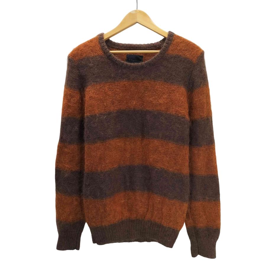 LOUNGE LIZARD（ラウンジリザード） モヘヤ ナイロン ボーダー ニット