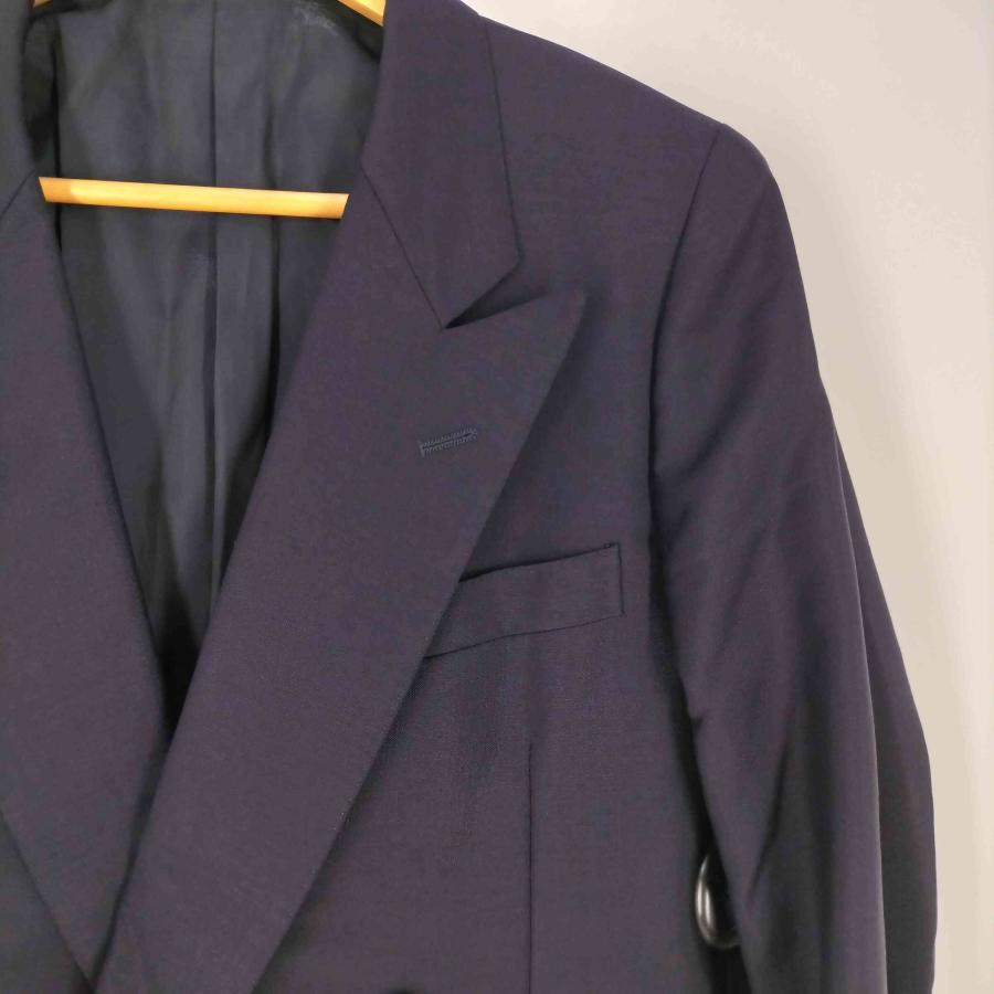 BURBERRYS(バーバリーズ) WOOL MOHAIR ロゴボタン ダブル 紺ブレザー