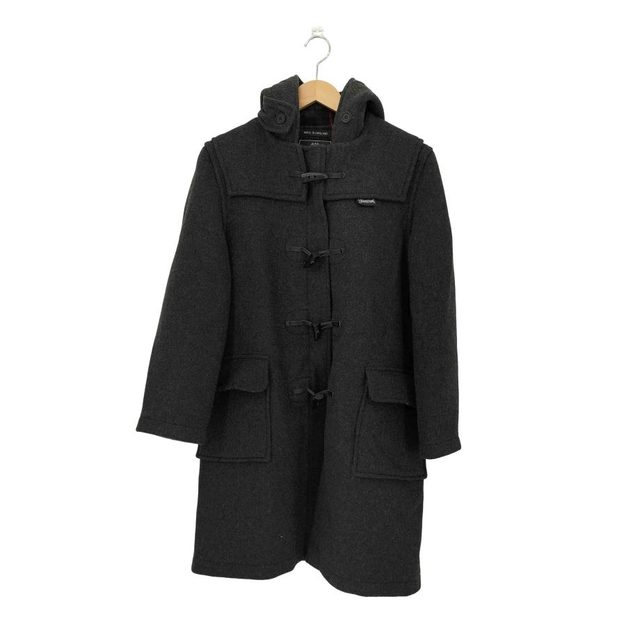 90s GLOVERALL ダッフルコート イングランド製 黒 メンズS 白タグ グローバーオール 90s ヴィンテージ 白タグ ダッフルコート ロング