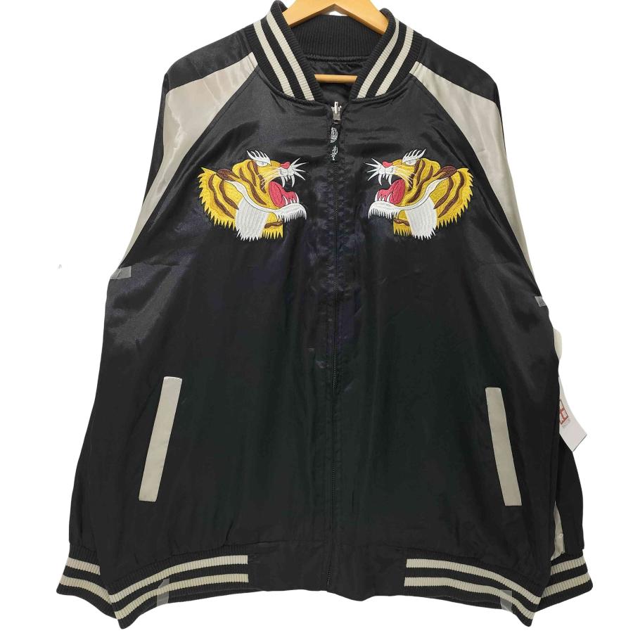 【まとめ買い用】スカジャンタイガー&ドラゴン　虎龍　リバーシブル　刺繍　◆古着 備考要確認【スカジャン】刺繍 虎/龍 まとめ買い用】スカジャン
