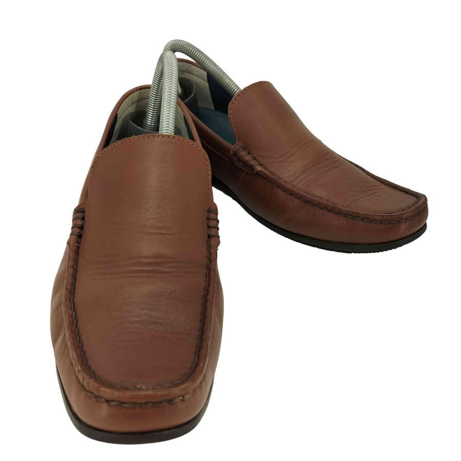 【新品未使用】　リーガル　ドライビングシューズ　スリッポン　本革　ブラウン REGAL（リーガル） スリッポン ドライビングシューズ メンズ JPN：25.5