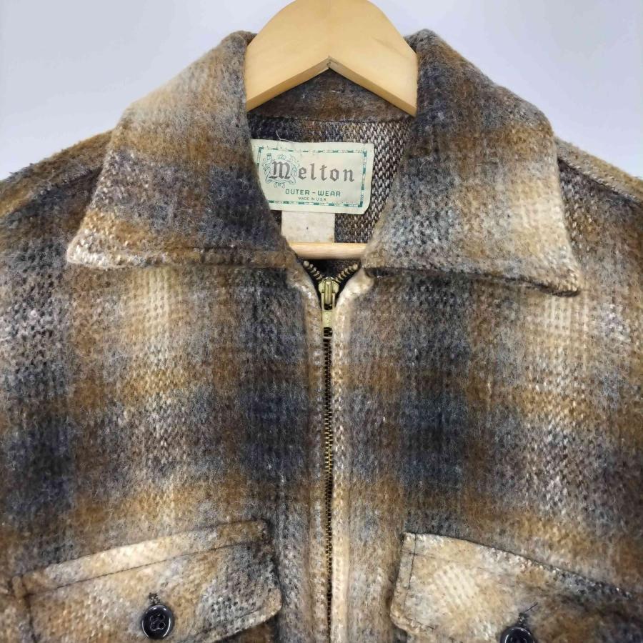 melton(メルトン) 70s USA製 オンブレチェック CPOジャケット メンズ